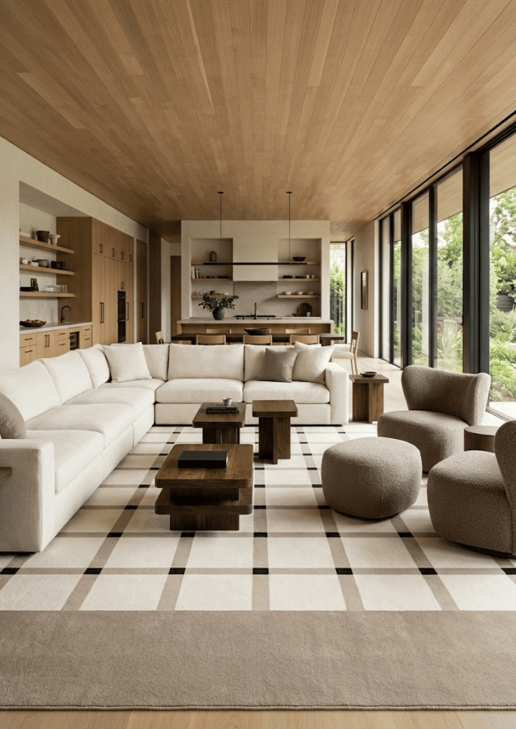 Woolen Handtufted Carpet _ Lattice