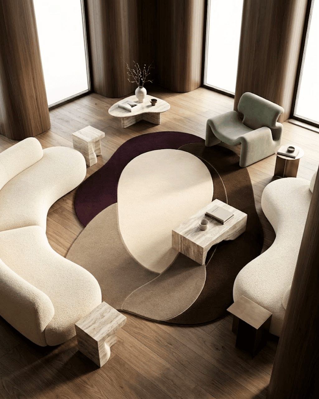 Woolen Handtufted Carpet _ Tumble
