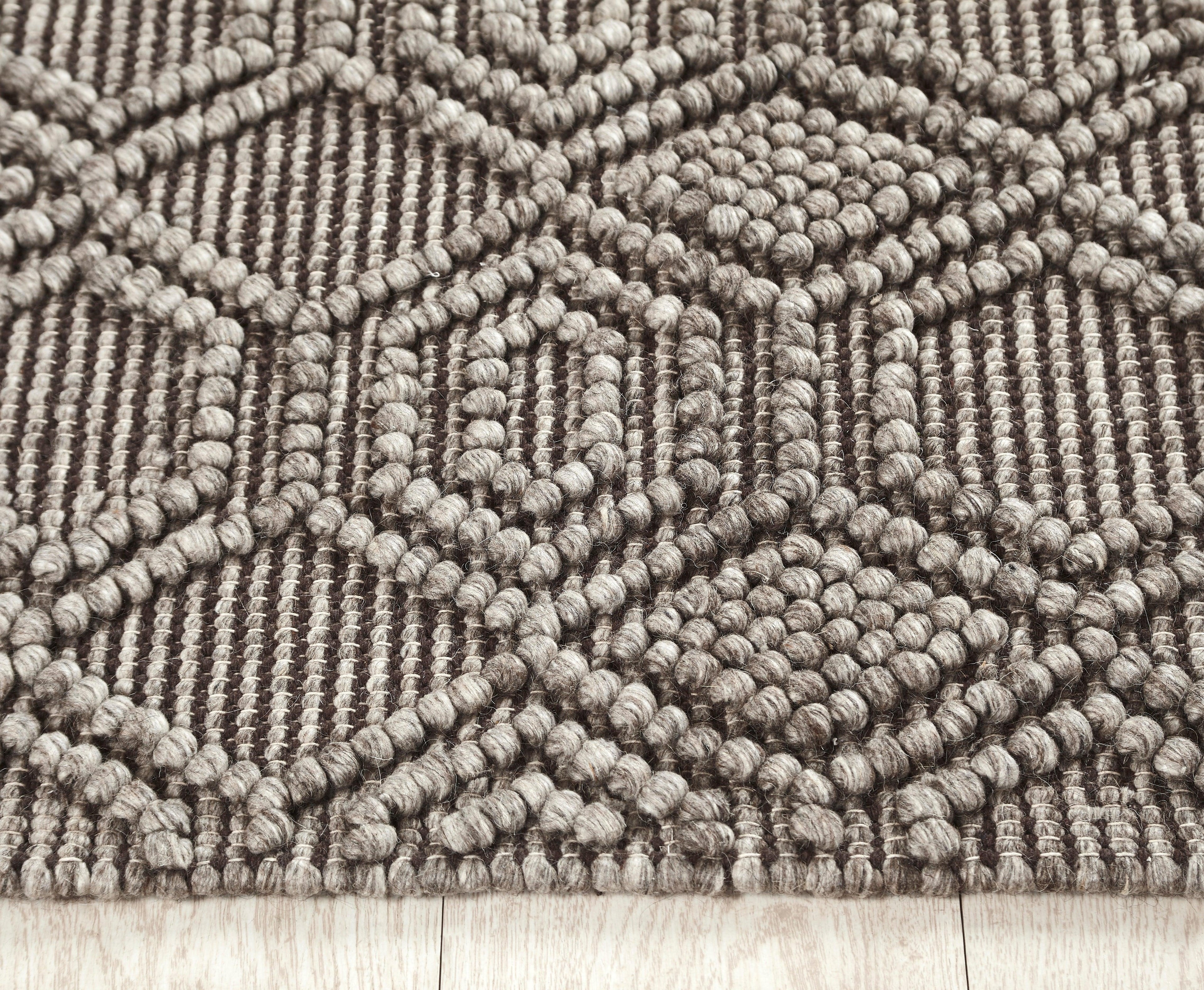 Natural Wool Handwoven Rug: Rio