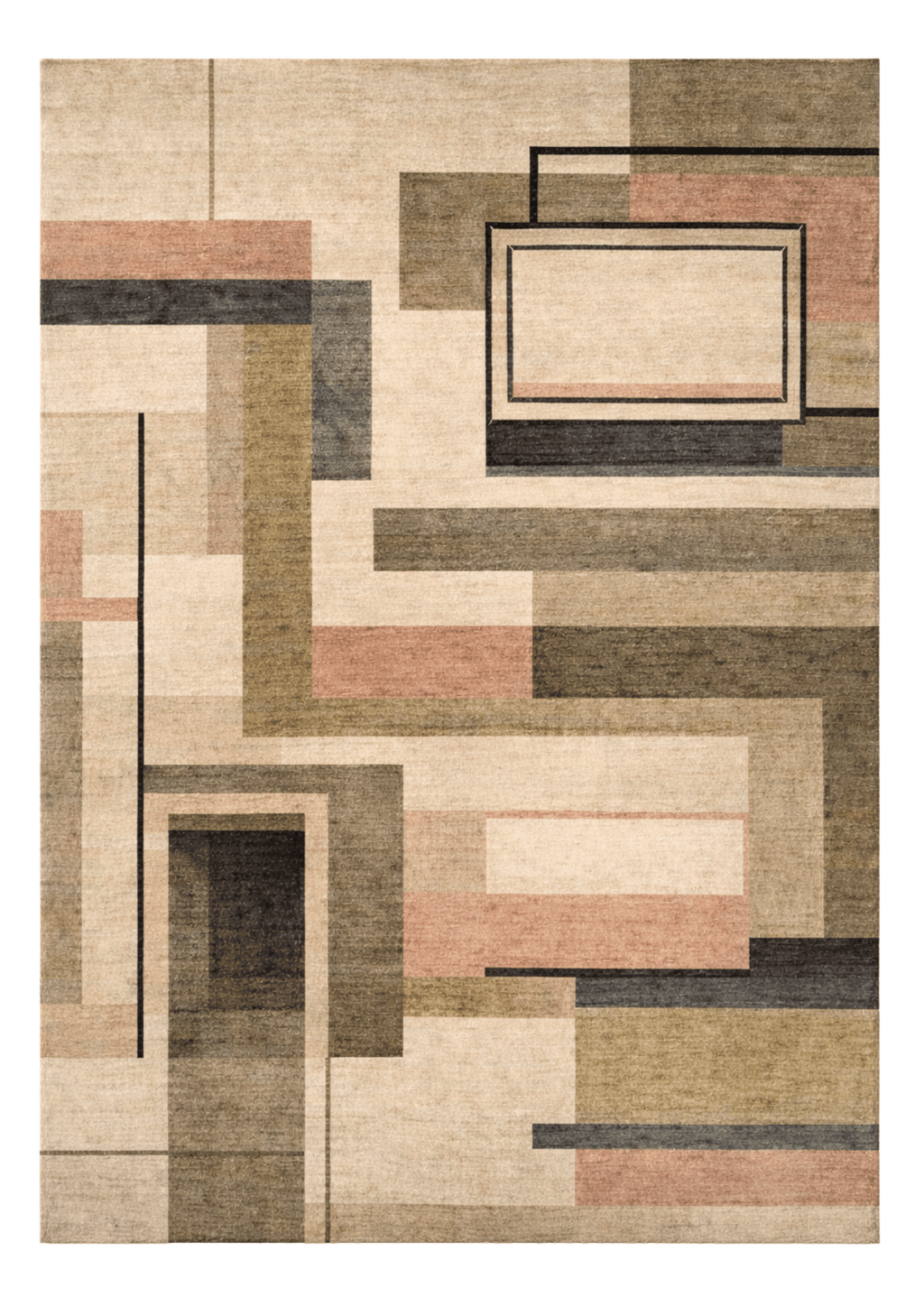 Viscose Handknotted Carpet - Formstack Neutral