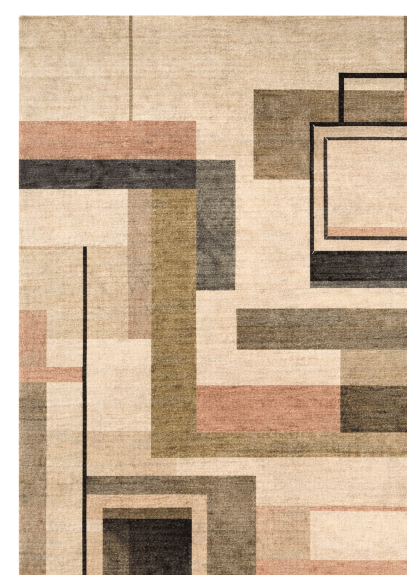 Viscose Handknotted Carpet - Formstack Neutral
