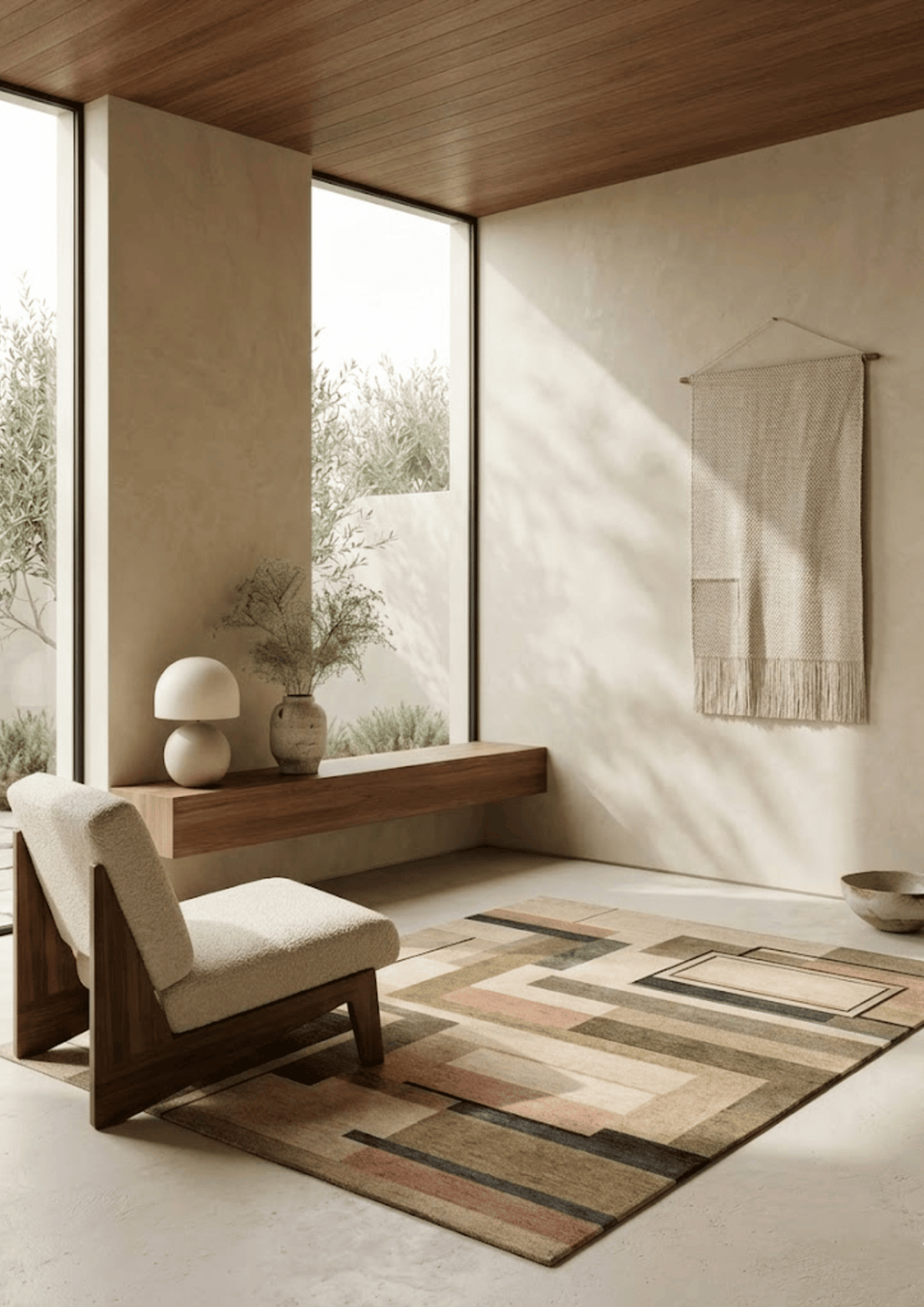 Viscose Handknotted Carpet - Formstack Neutral
