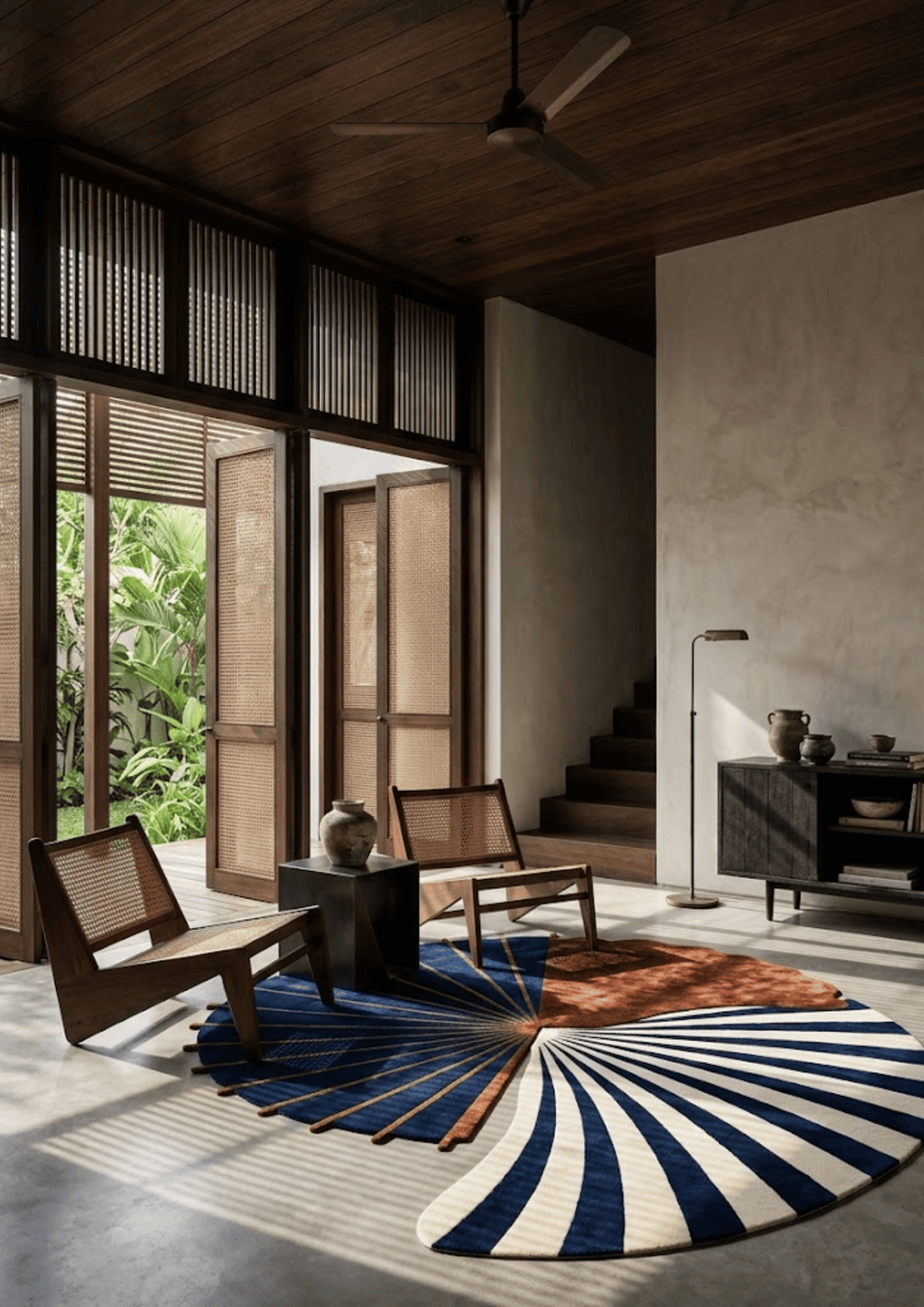 Viscose & Wool Blended Hand tufted Carpet _ Forma Nova