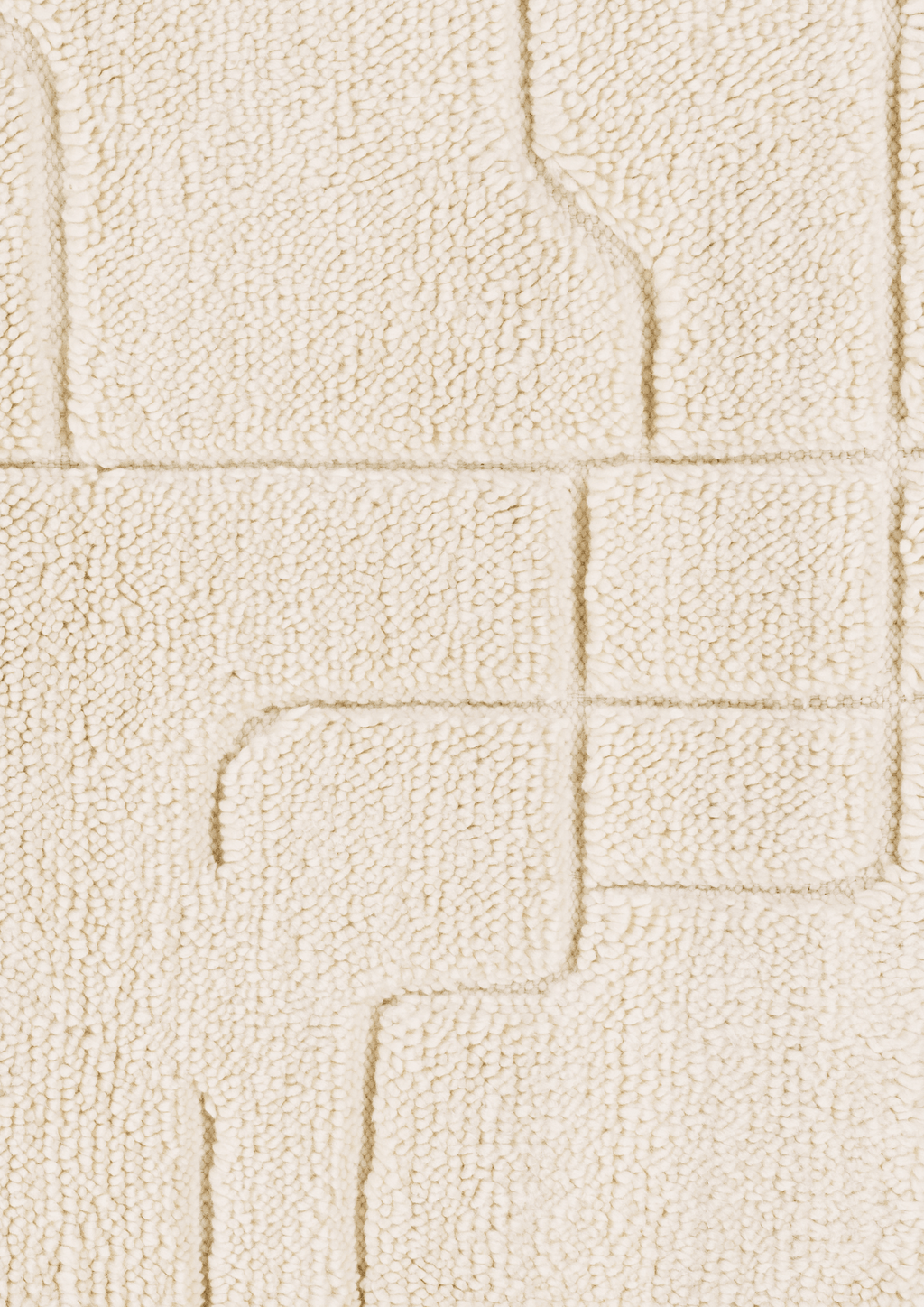 Wool Hand Knotted Moroccan Carpet: Modern Maze