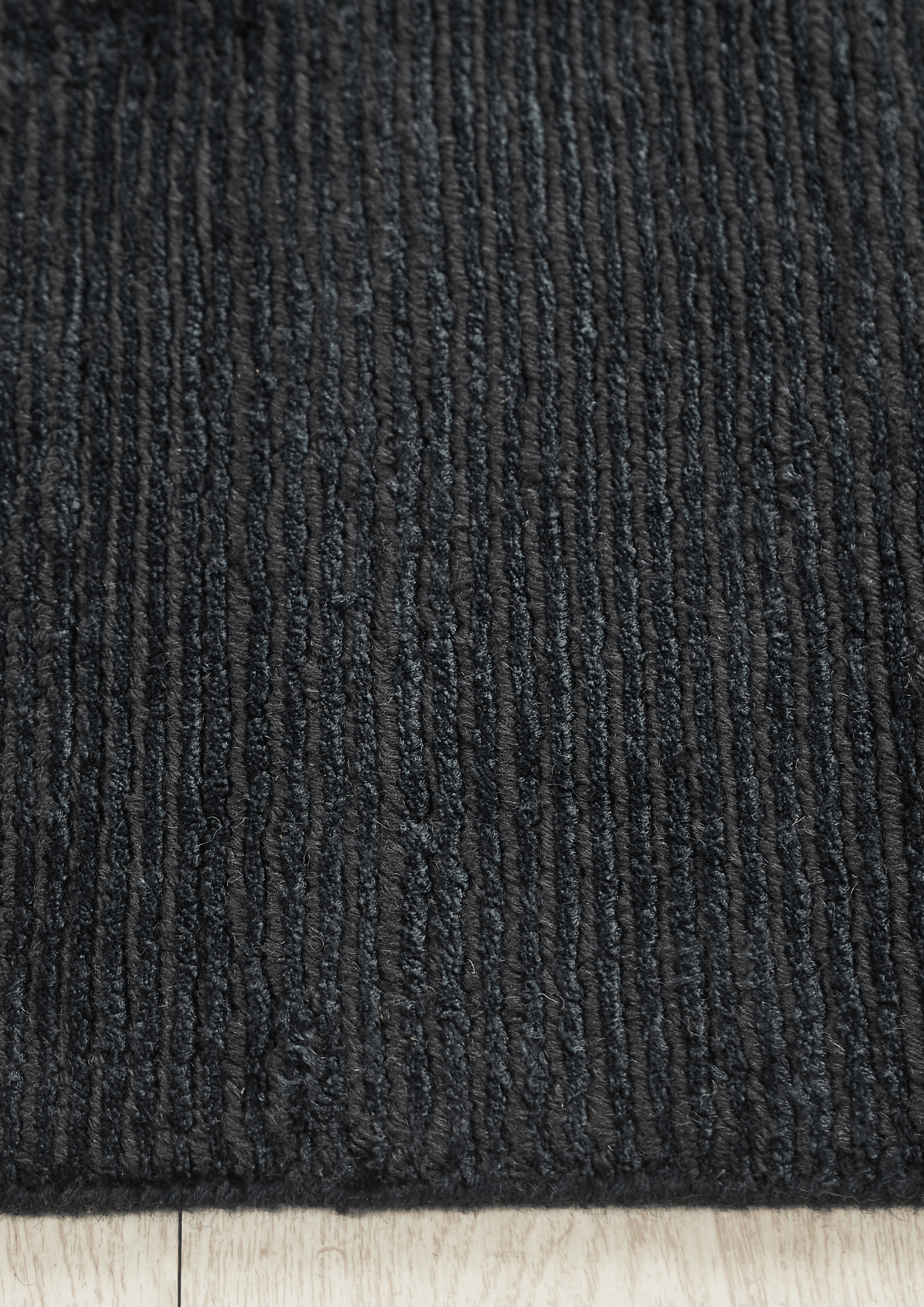 Woolen & Viscose HandKnotted Carpet - Noir