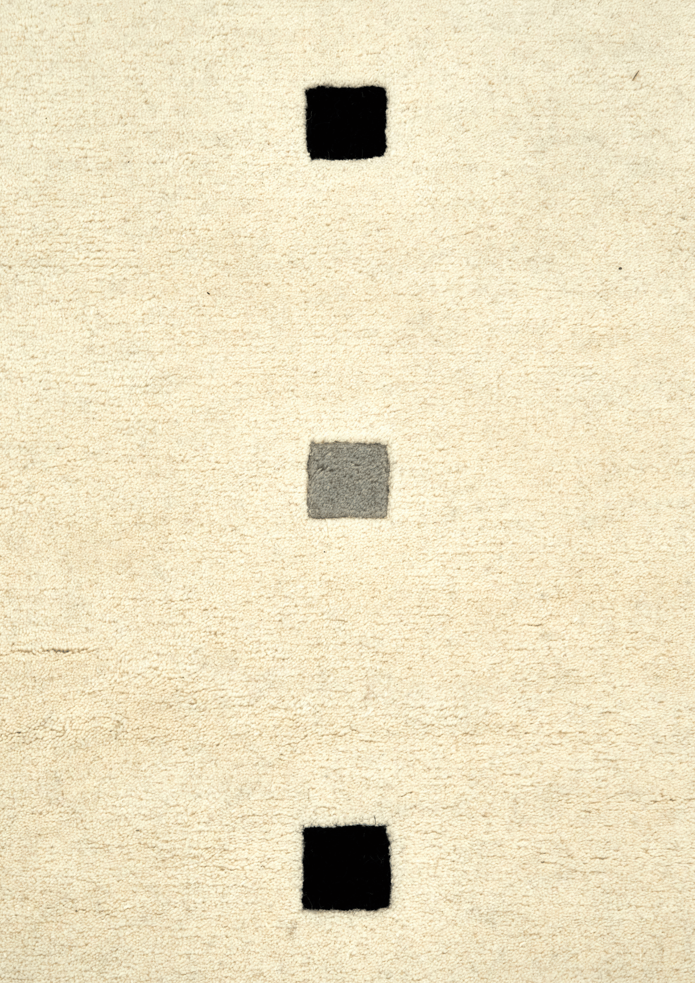 Woolen HandKnotted Carpet - ID Box Black & Grey