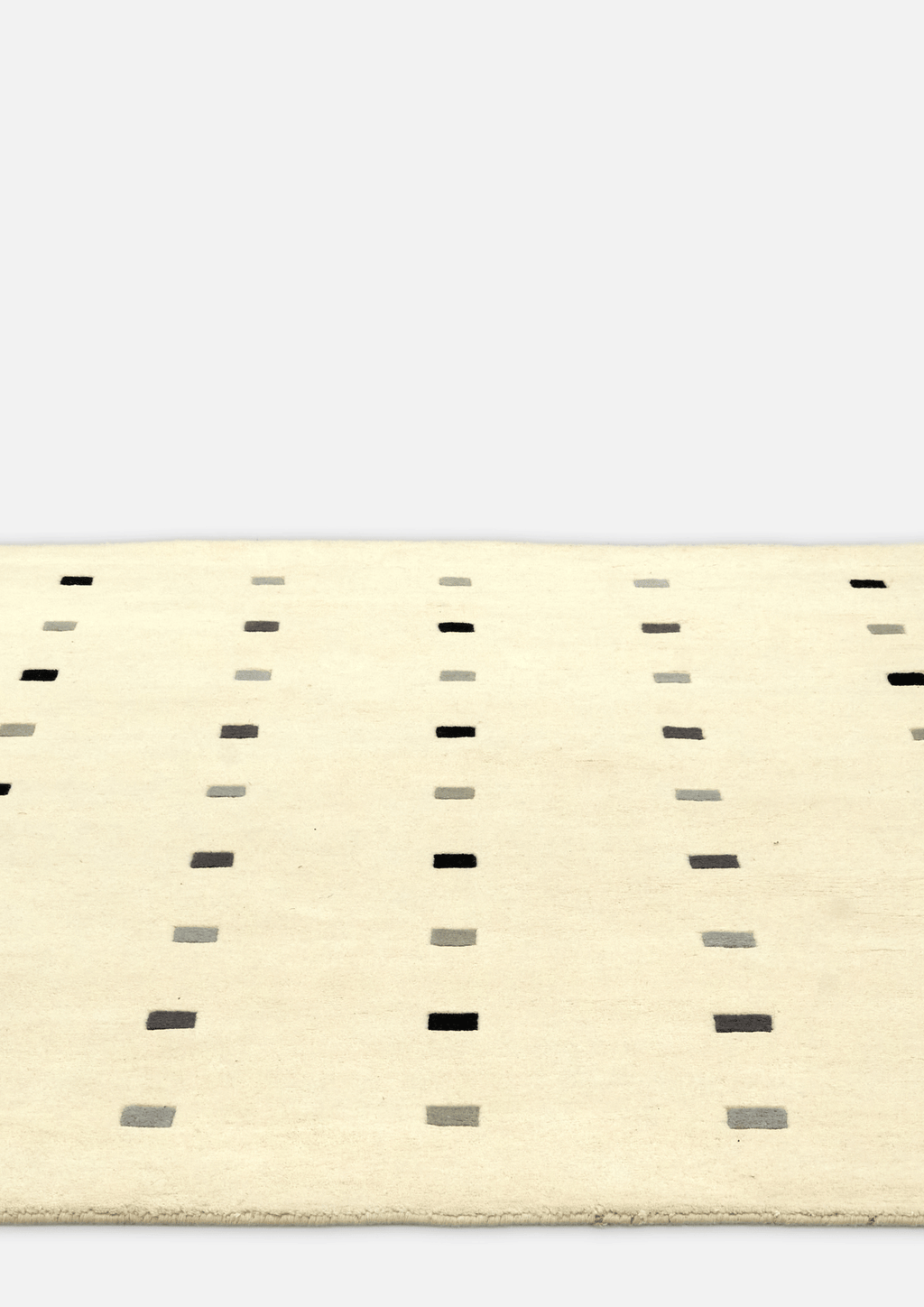 Woolen HandKnotted Carpet - ID Box Black & Grey