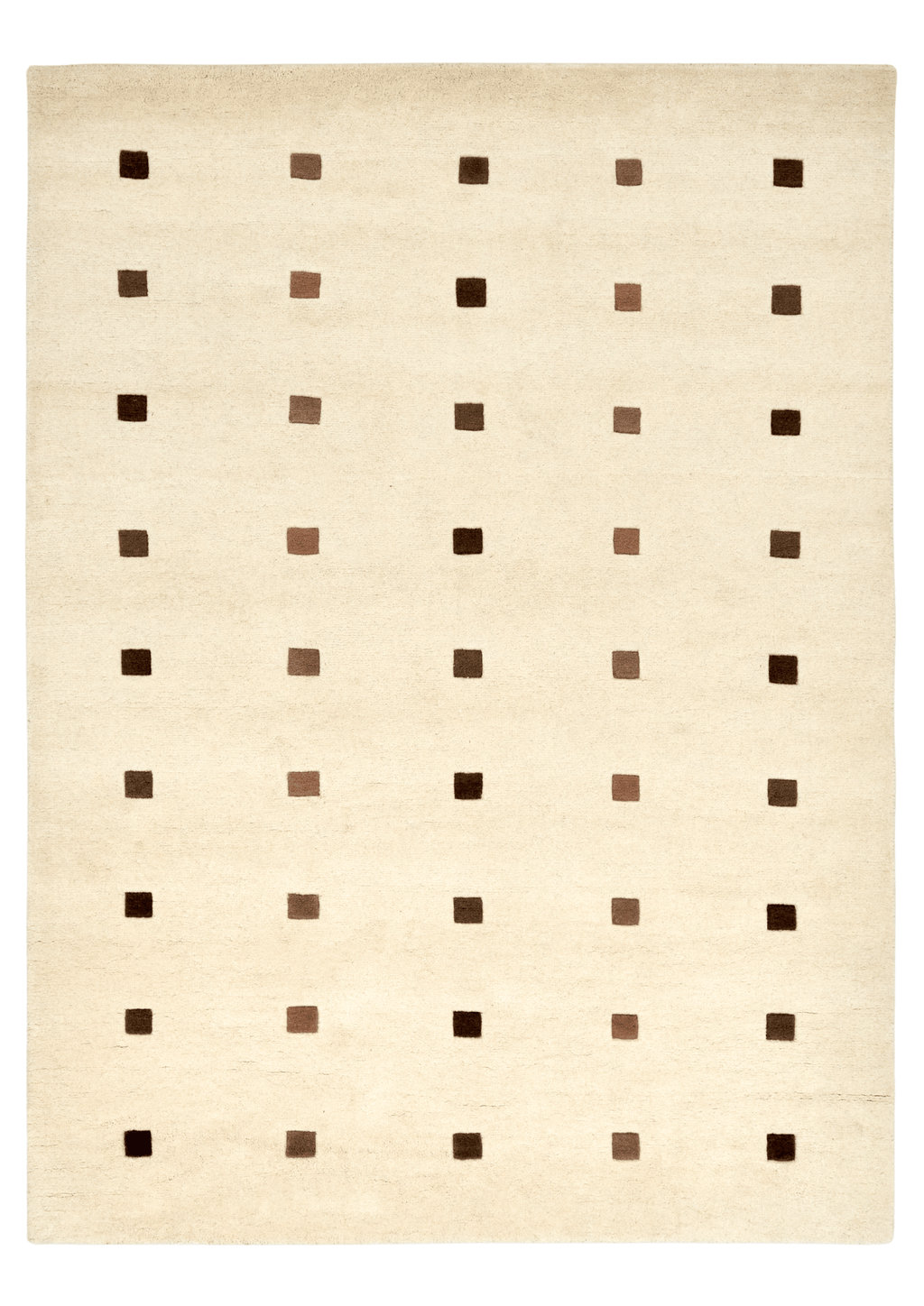 Woolen HandKnotted Carpet - ID Box Brown