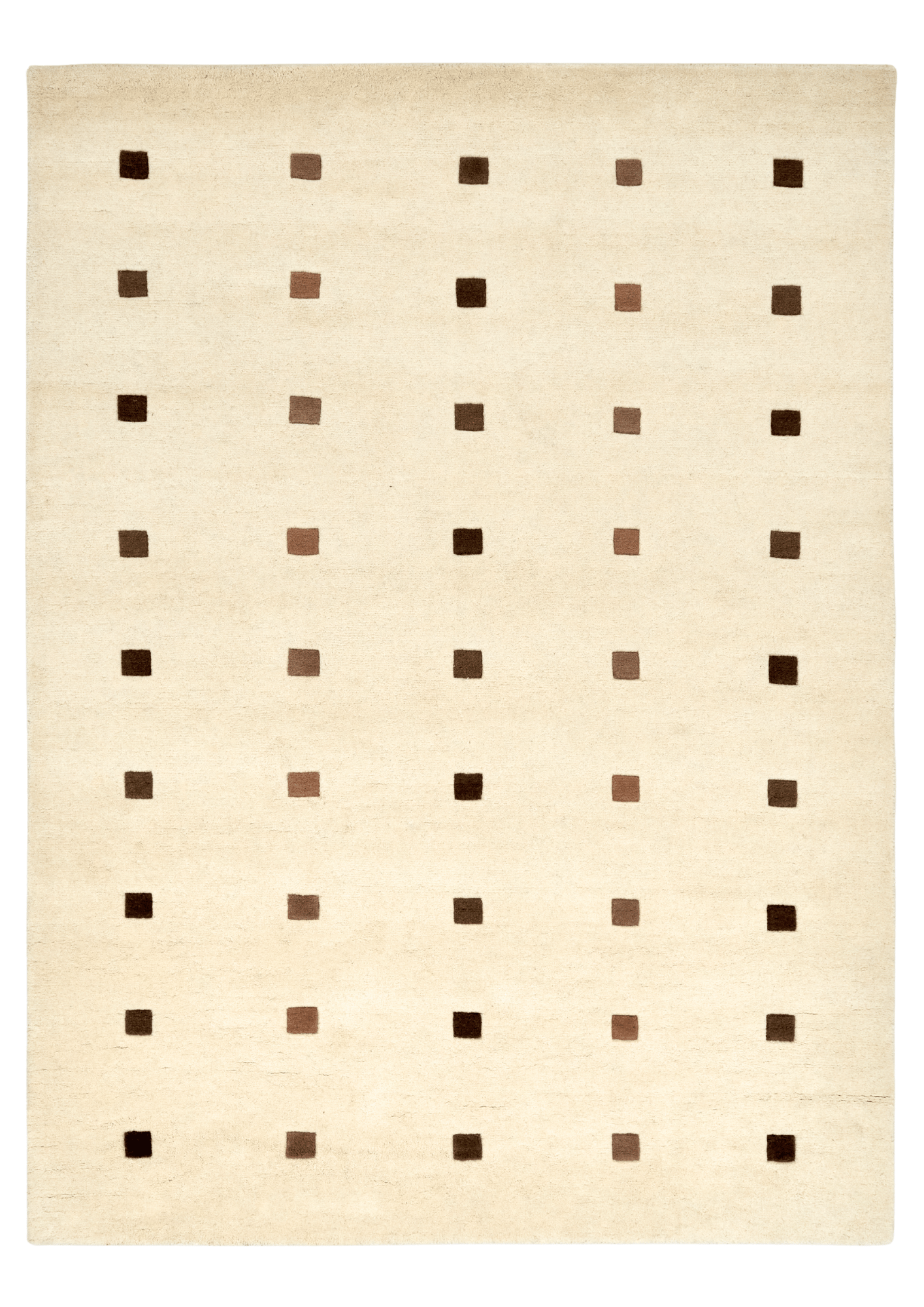 Woolen HandKnotted Carpet - ID Box Brown
