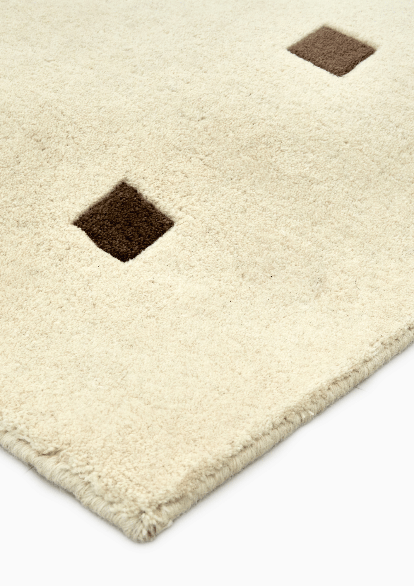 Woolen HandKnotted Carpet - ID Box Brown