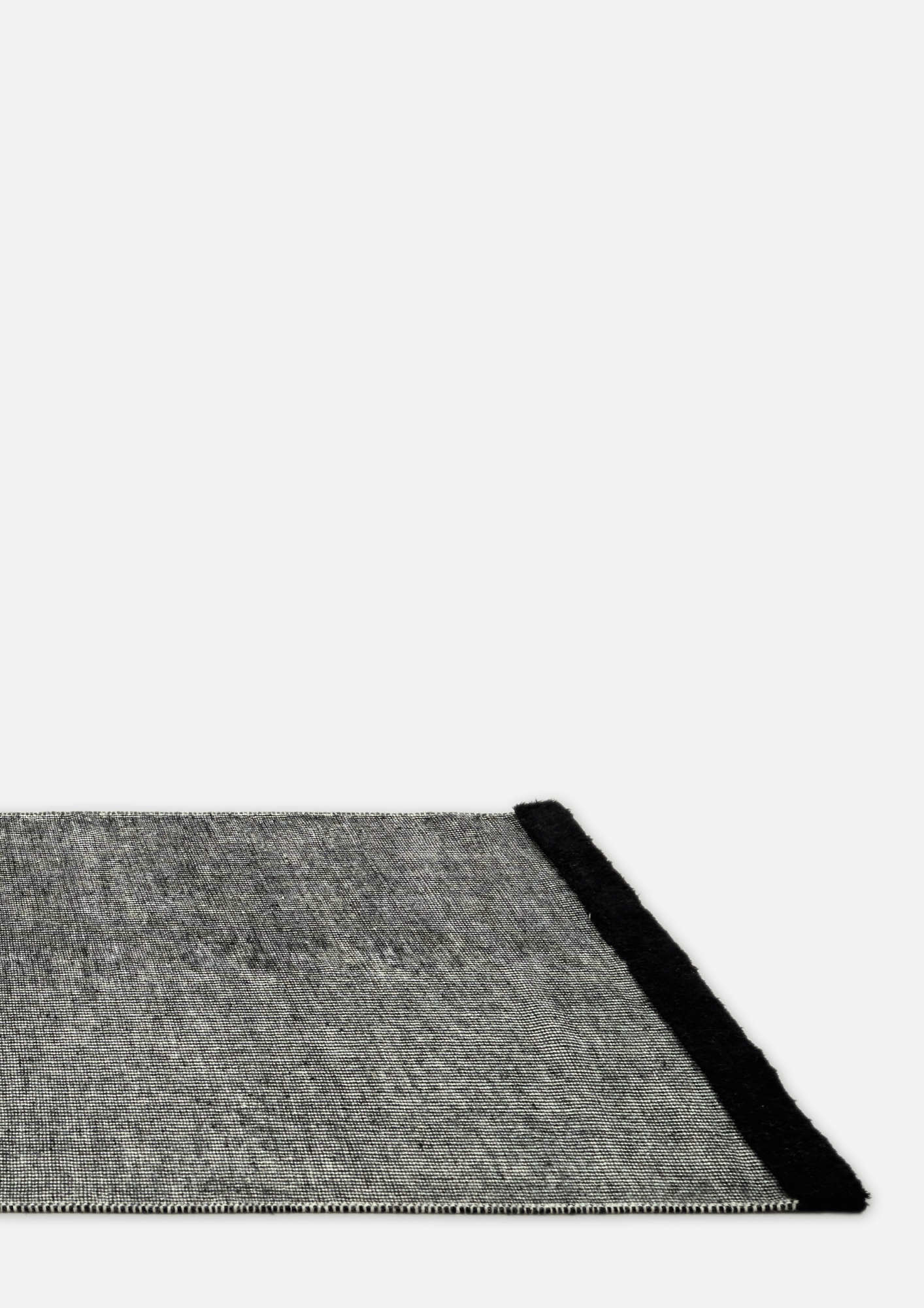 Woolen HandWoven Dhurrie - Beehive Black & White