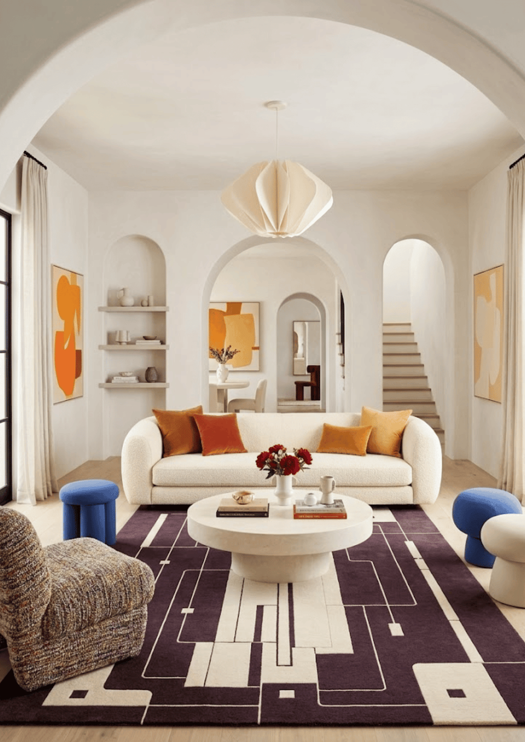 Woolen Handtufted Carpet - Formline Checo
