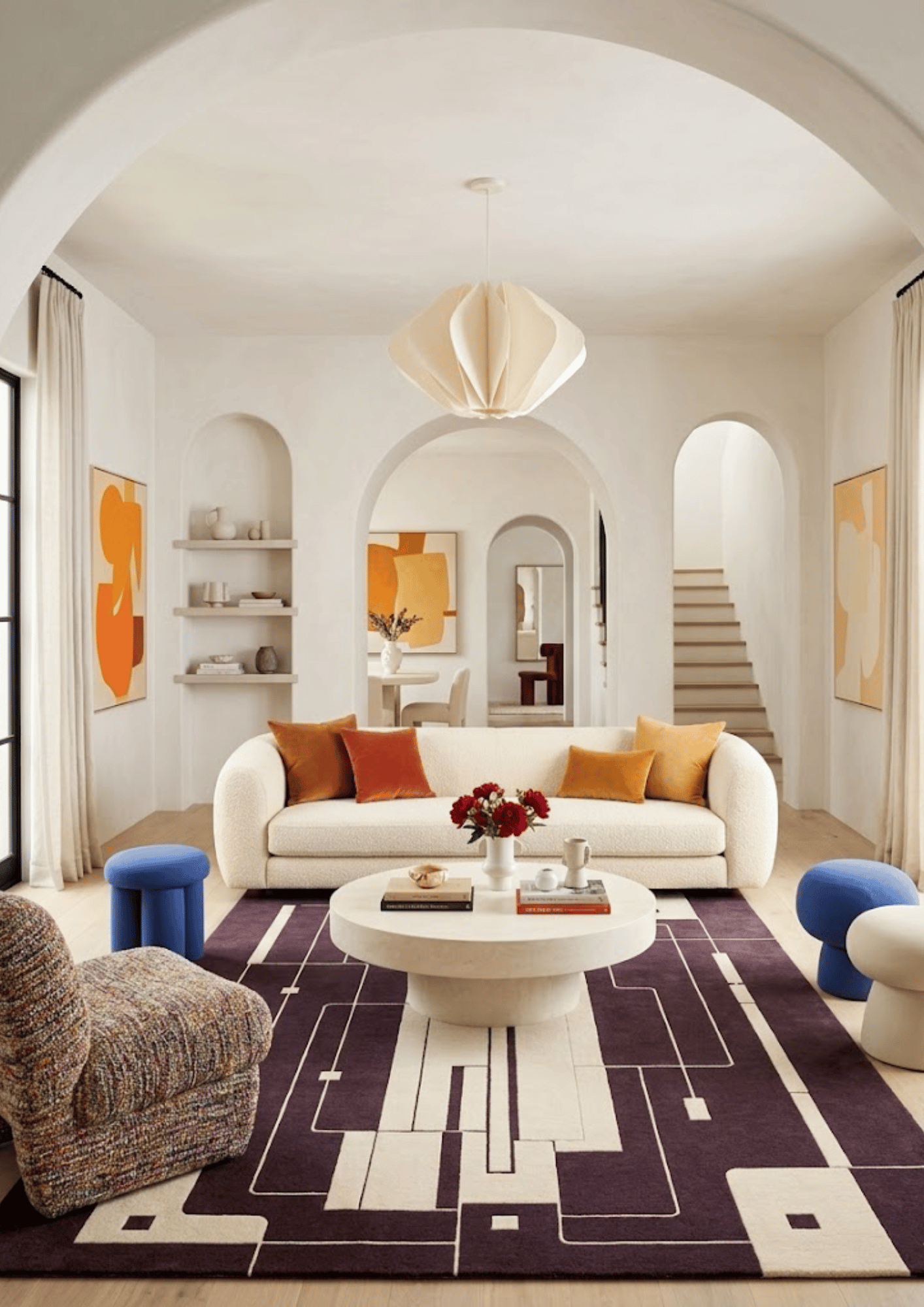 Woolen Handtufted Carpet - Formline Checo