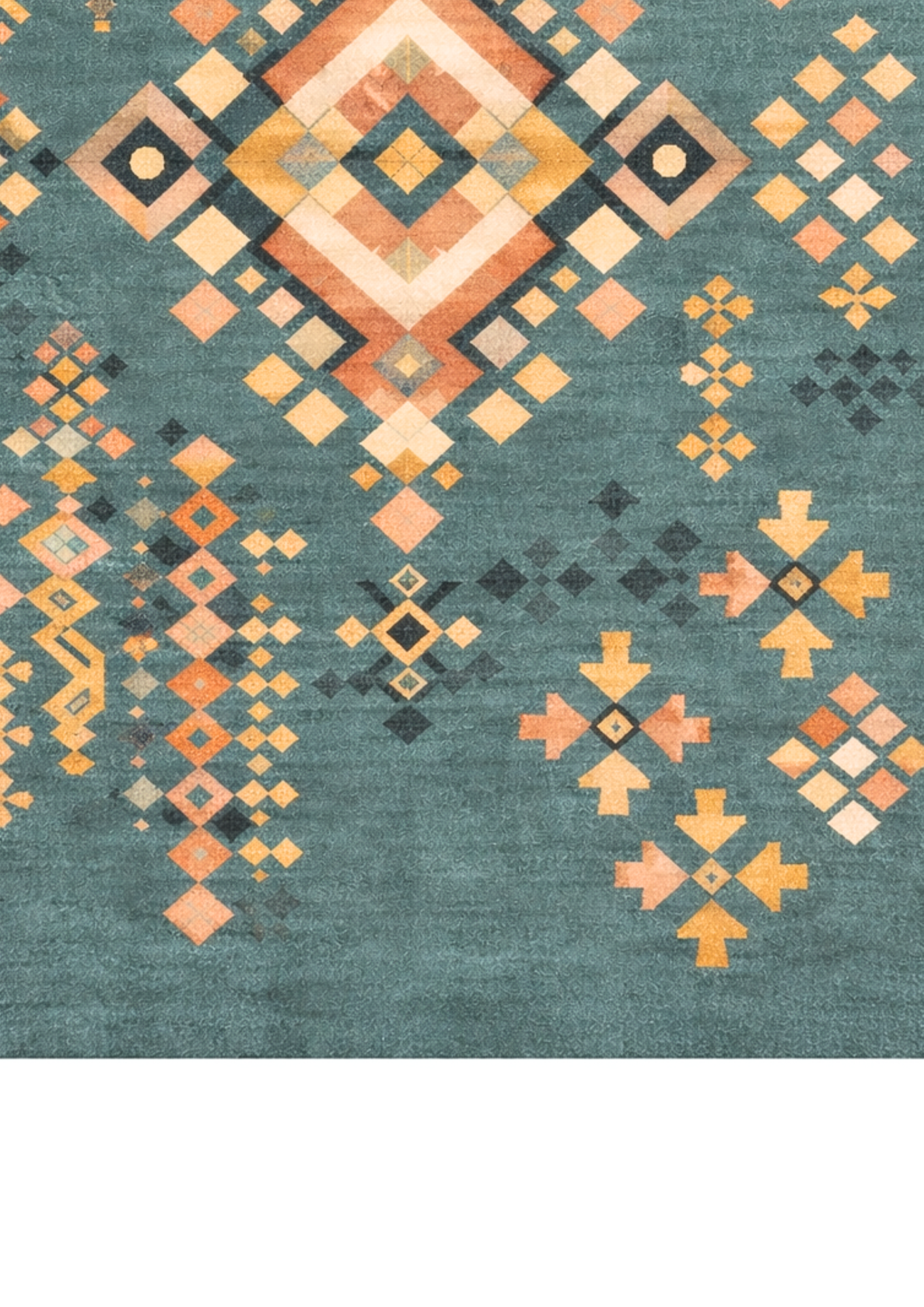 Woolen Handtufted Carpet_ Neelvansh