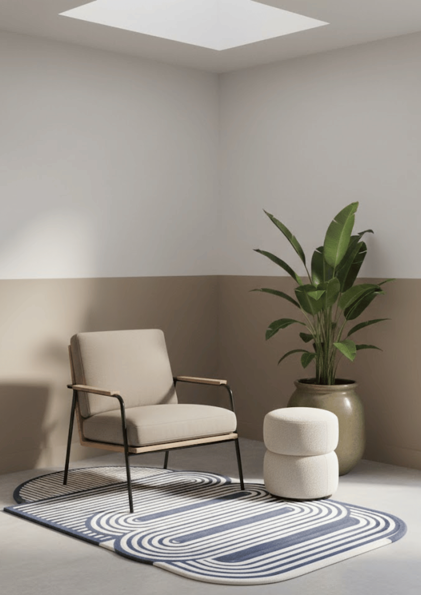 Woolen Handtufted Carpet_ Nord Curve