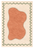 Woolen Handtufted Carpet - Ochre Flowfield