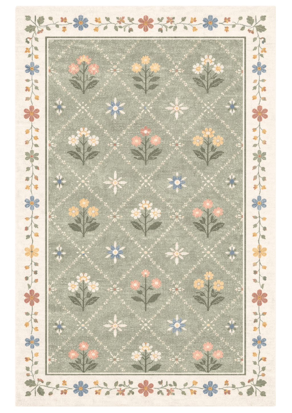 Woolen Handtufted Carpet_ Phool Vatika