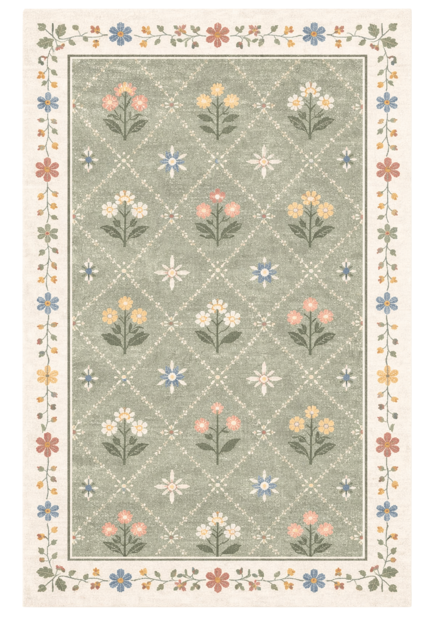 Woolen Handtufted Carpet_ Phool Vatika