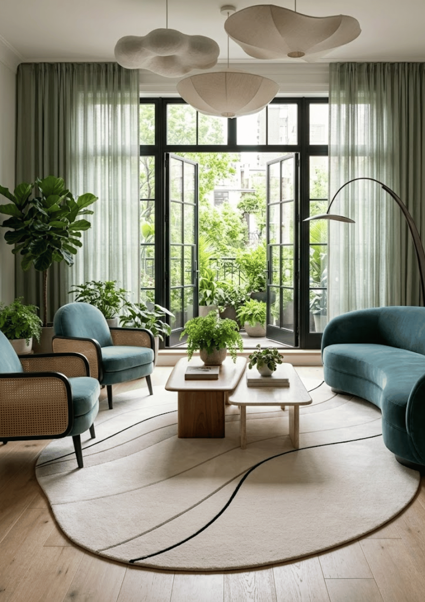 Woolen Handtufted Carpet - Saanjh Flow