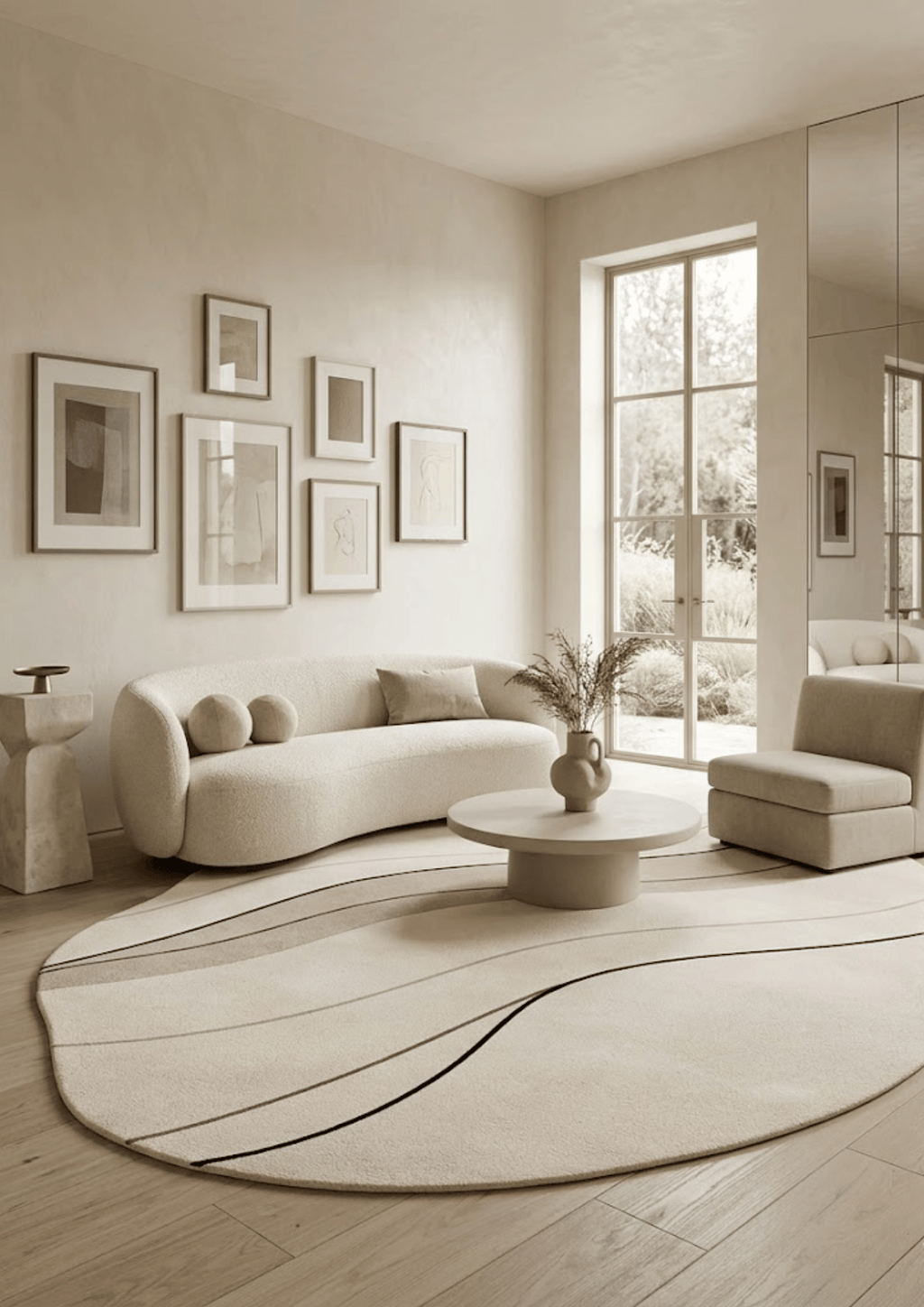 Woolen Handtufted Carpet - Saanjh Flow
