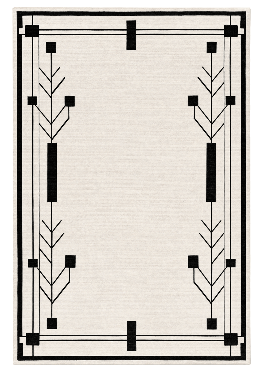 Woolen Handtufted Carpet_ Prairie Frame