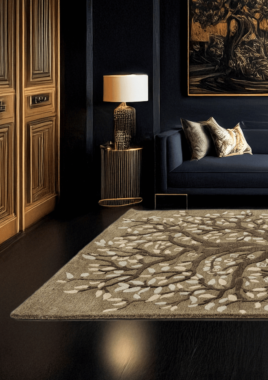 Woolen Handmade Carpet - Tree of Life