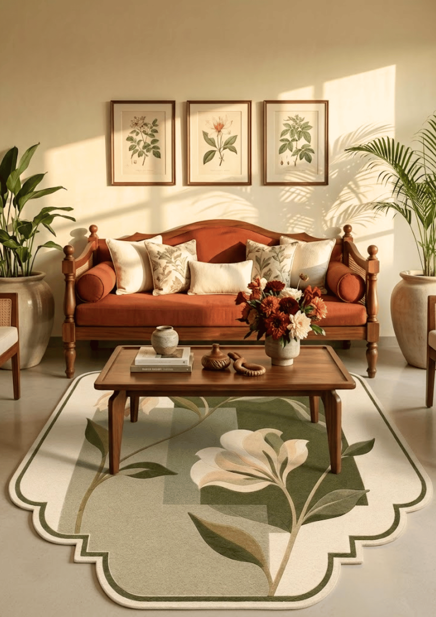 Woolen Handtufted Carpet _ Yulan