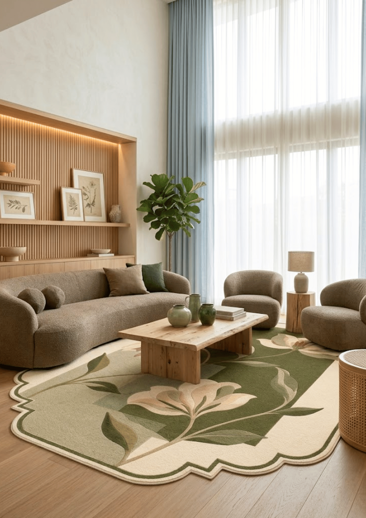 Woolen Handtufted Carpet _ Yulan