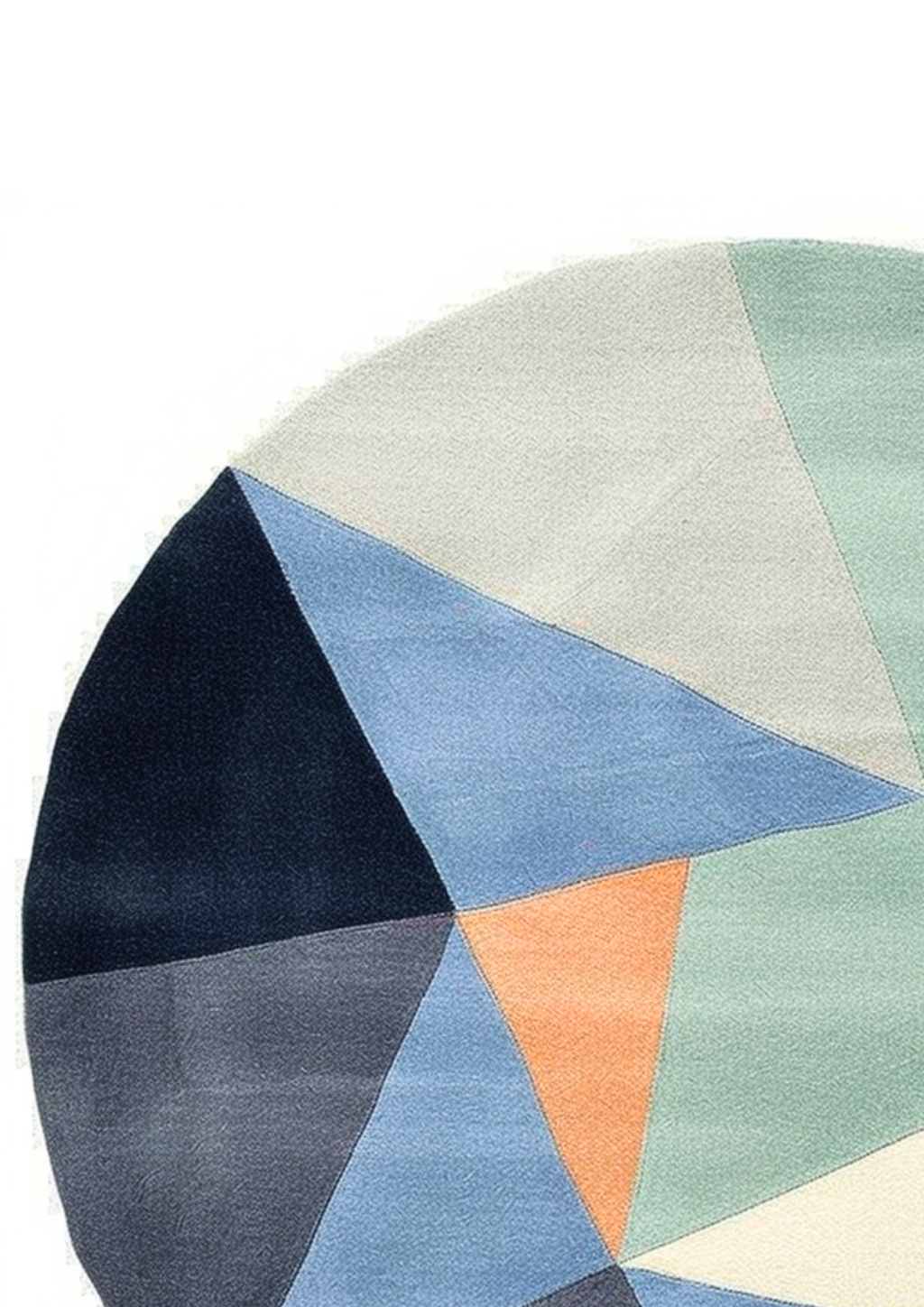 Round Woolen Handtufted Carpet _ Hjørne
