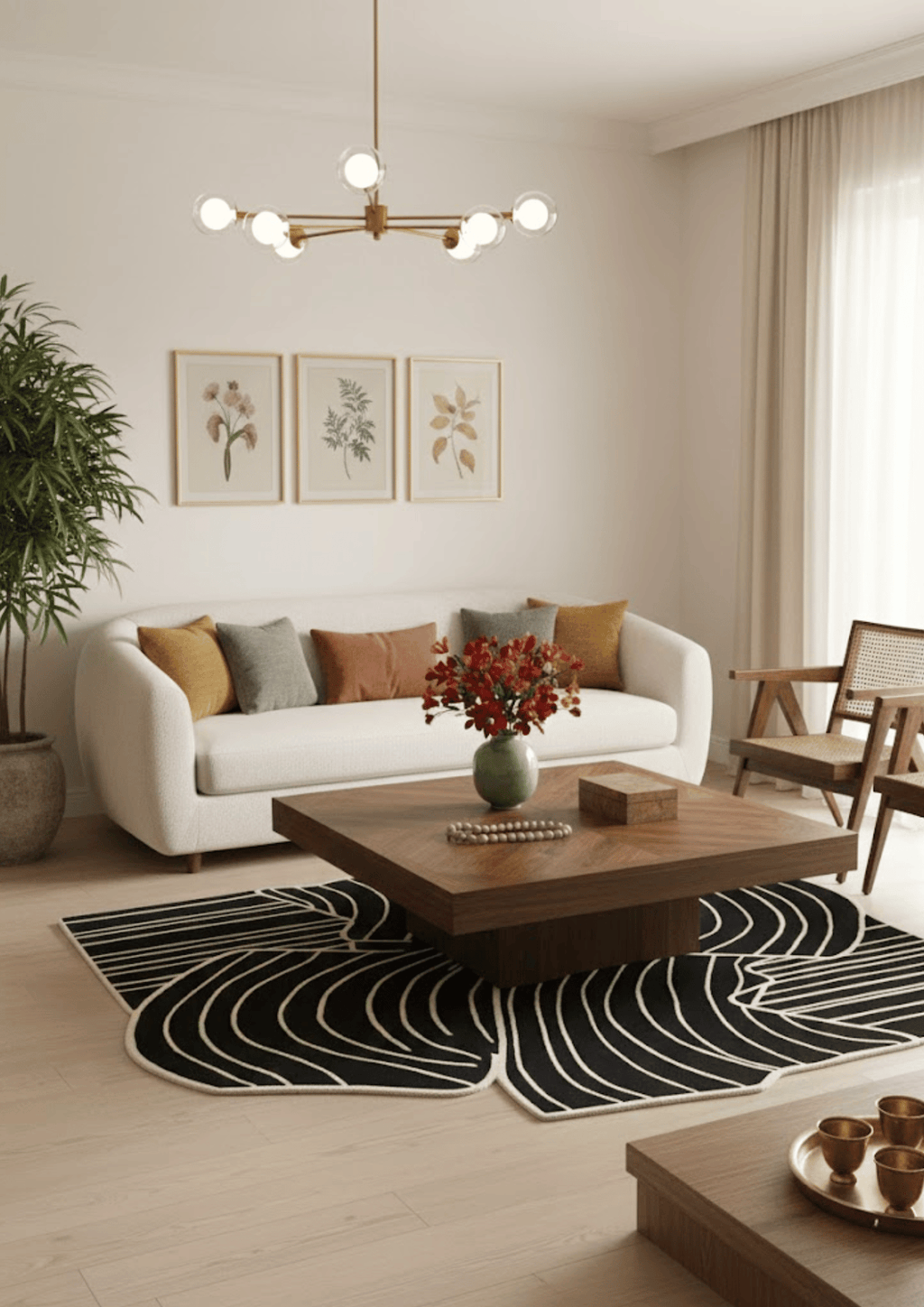 Woolen Handtufted Carpet_RippleGrid