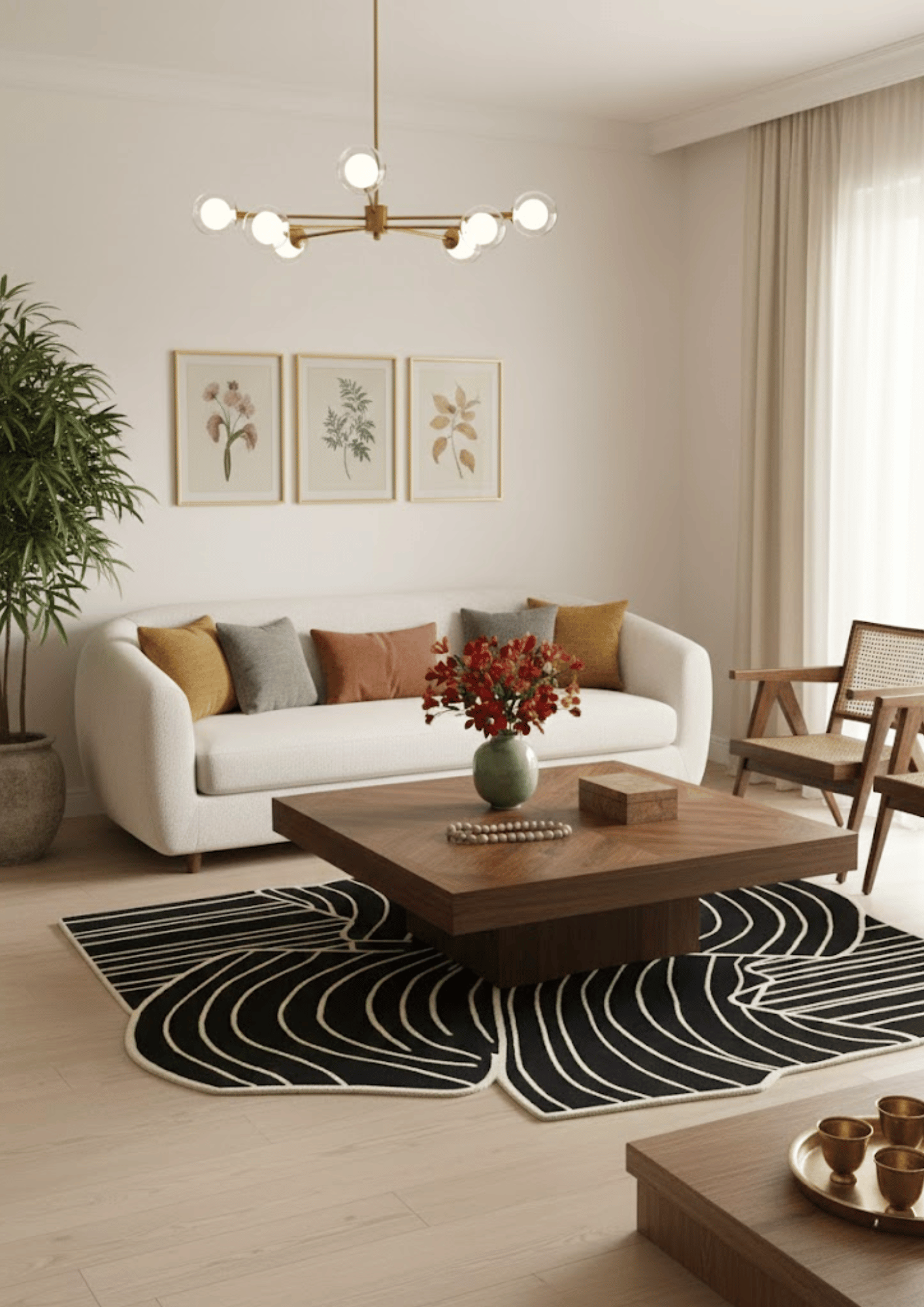Woolen Handtufted Carpet_RippleGrid