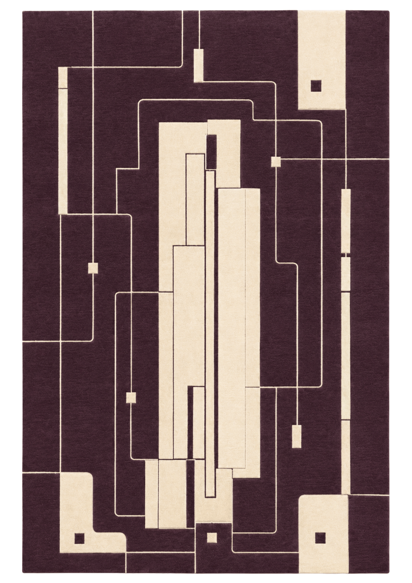Woolen Handtufted Carpet - Formline Checo
