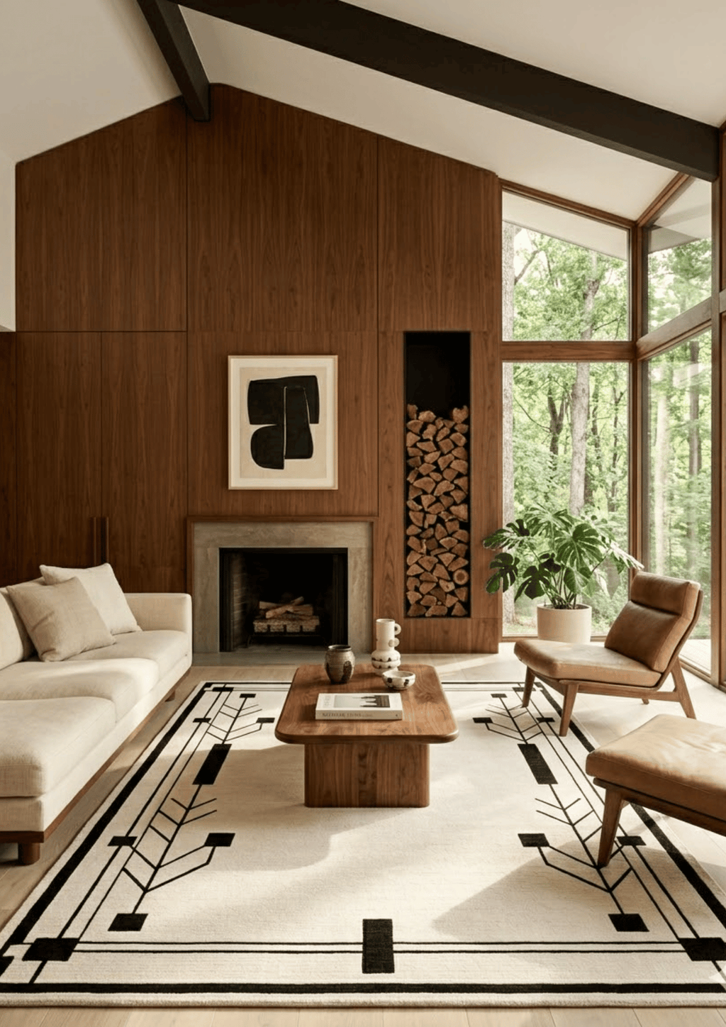 Woolen Handtufted Carpet_ Prairie Frame