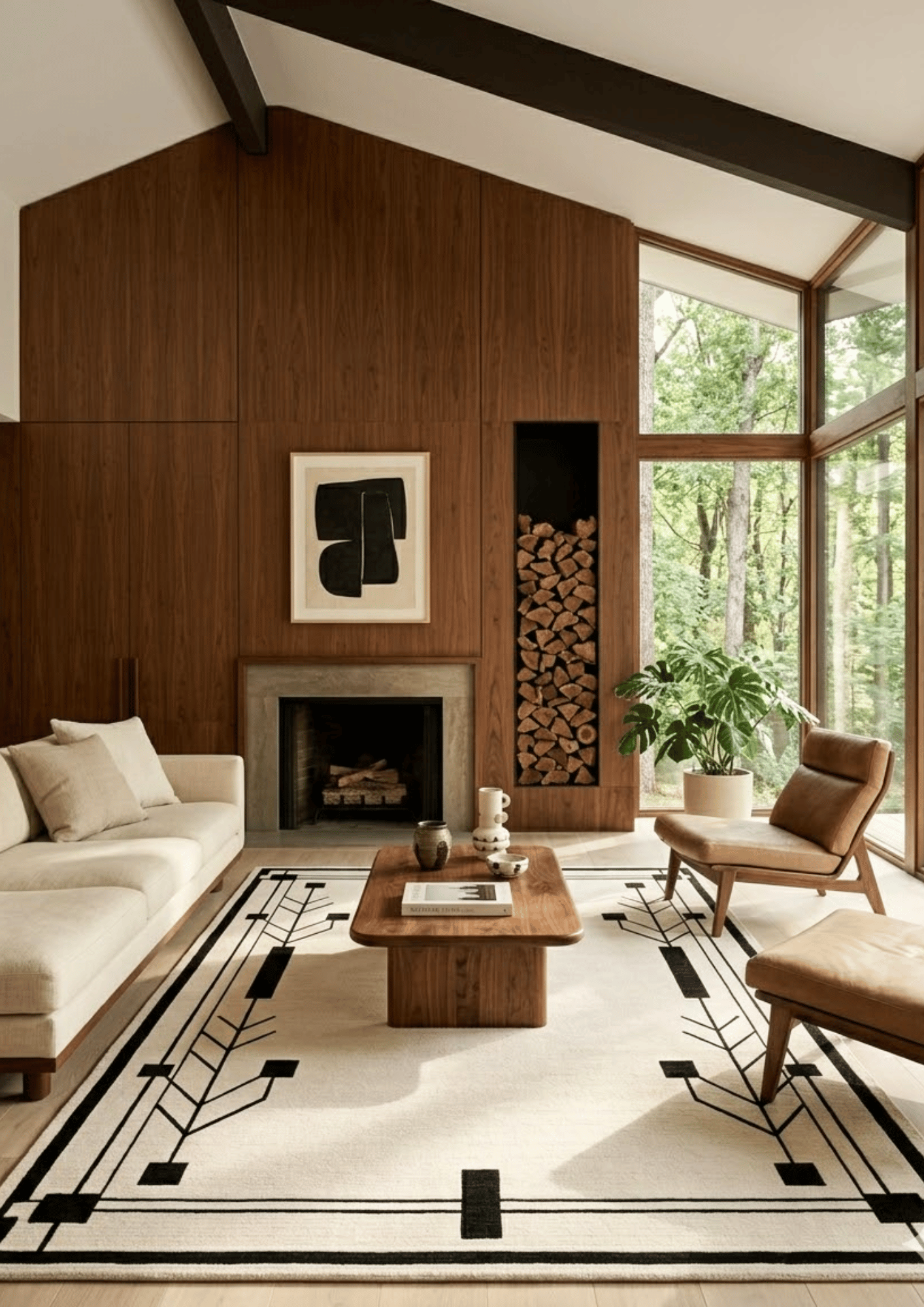 Woolen Handtufted Carpet_ Prairie Frame