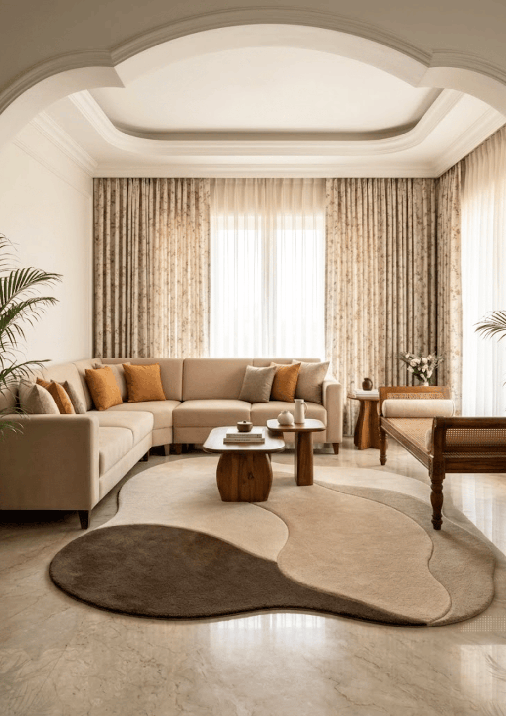 Woolen Handtufted Carpet _ Sandrift