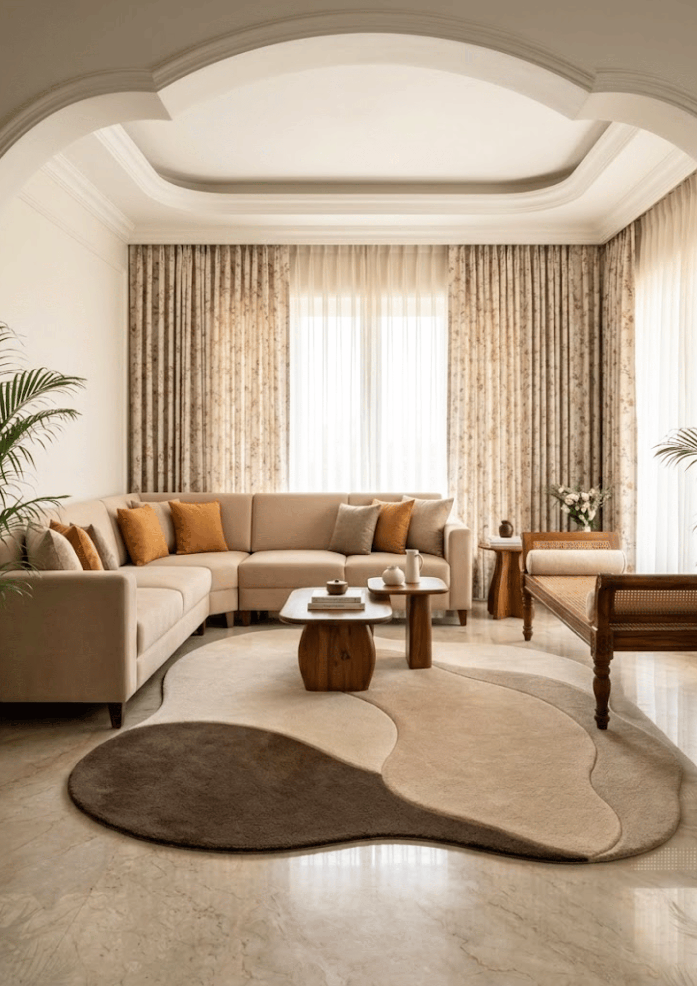 Woolen Handtufted Carpet _ Sandrift