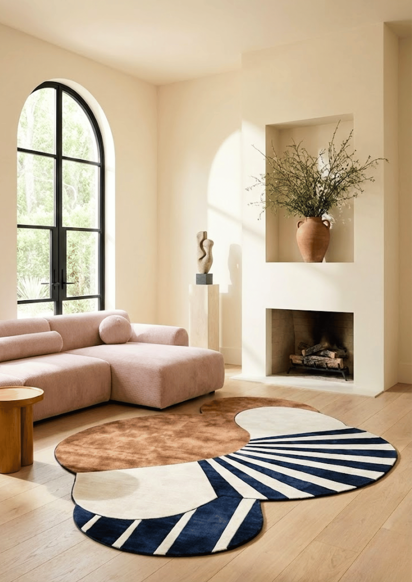 Viscose & Wool Blended Hand tufted Carpet _ Forma Fly