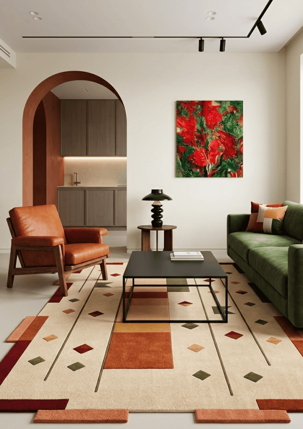 Woolen Handtufted Carpet - Mitti Rekh
