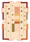Woolen Handtufted Carpet - Mitti Rekh